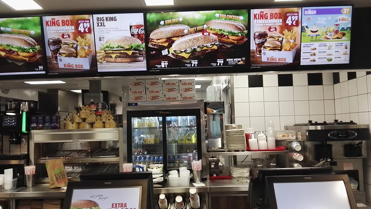 Speisekarte, Burger King Hildesheim
