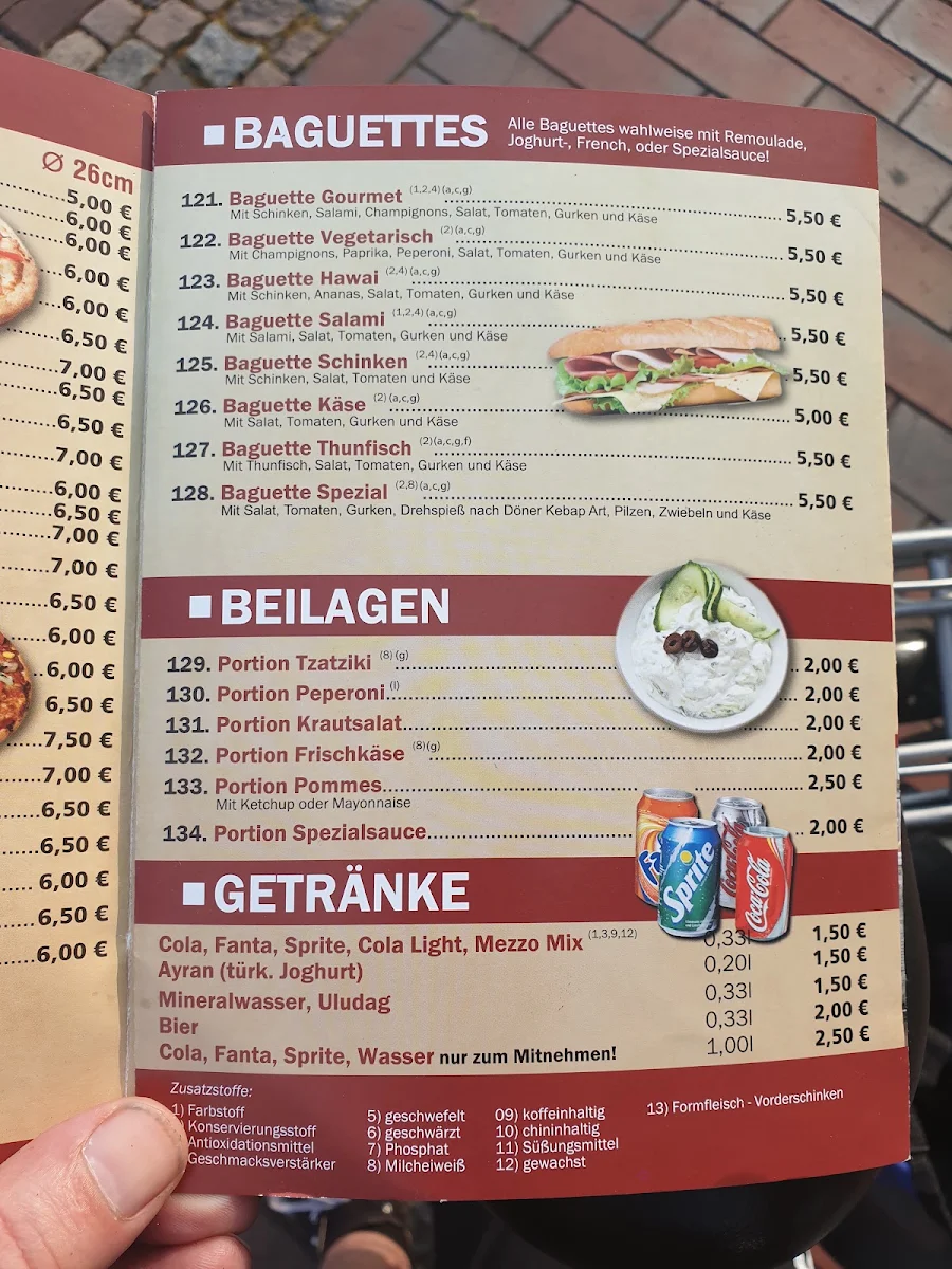 Speisekarte, Istanbul Kebaphaus
