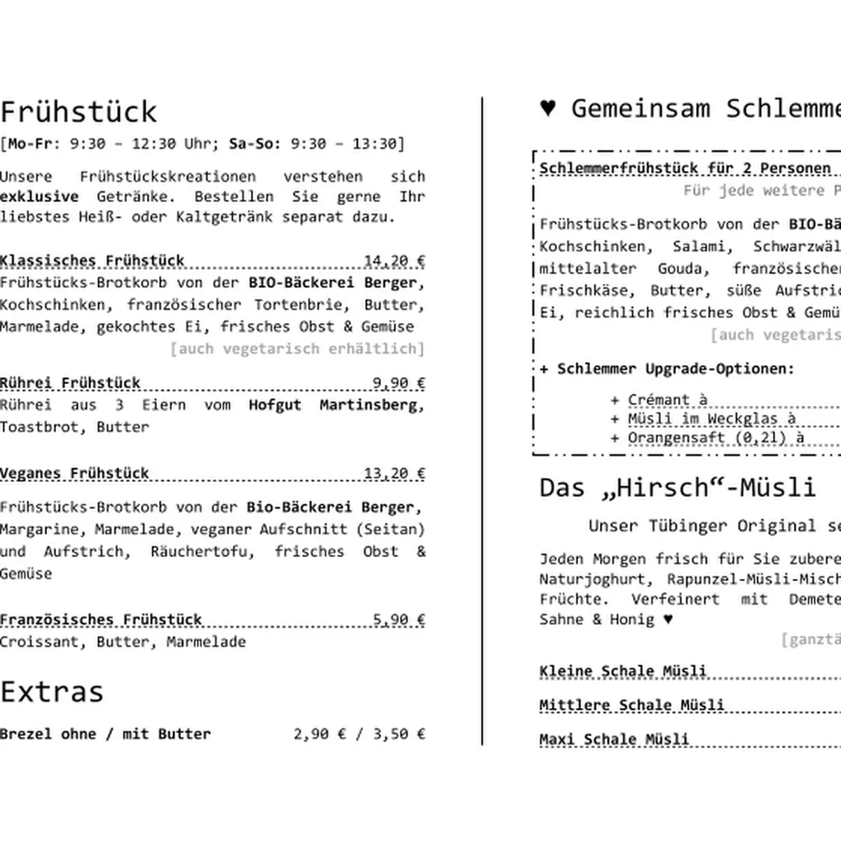 Speisekarte photo 1