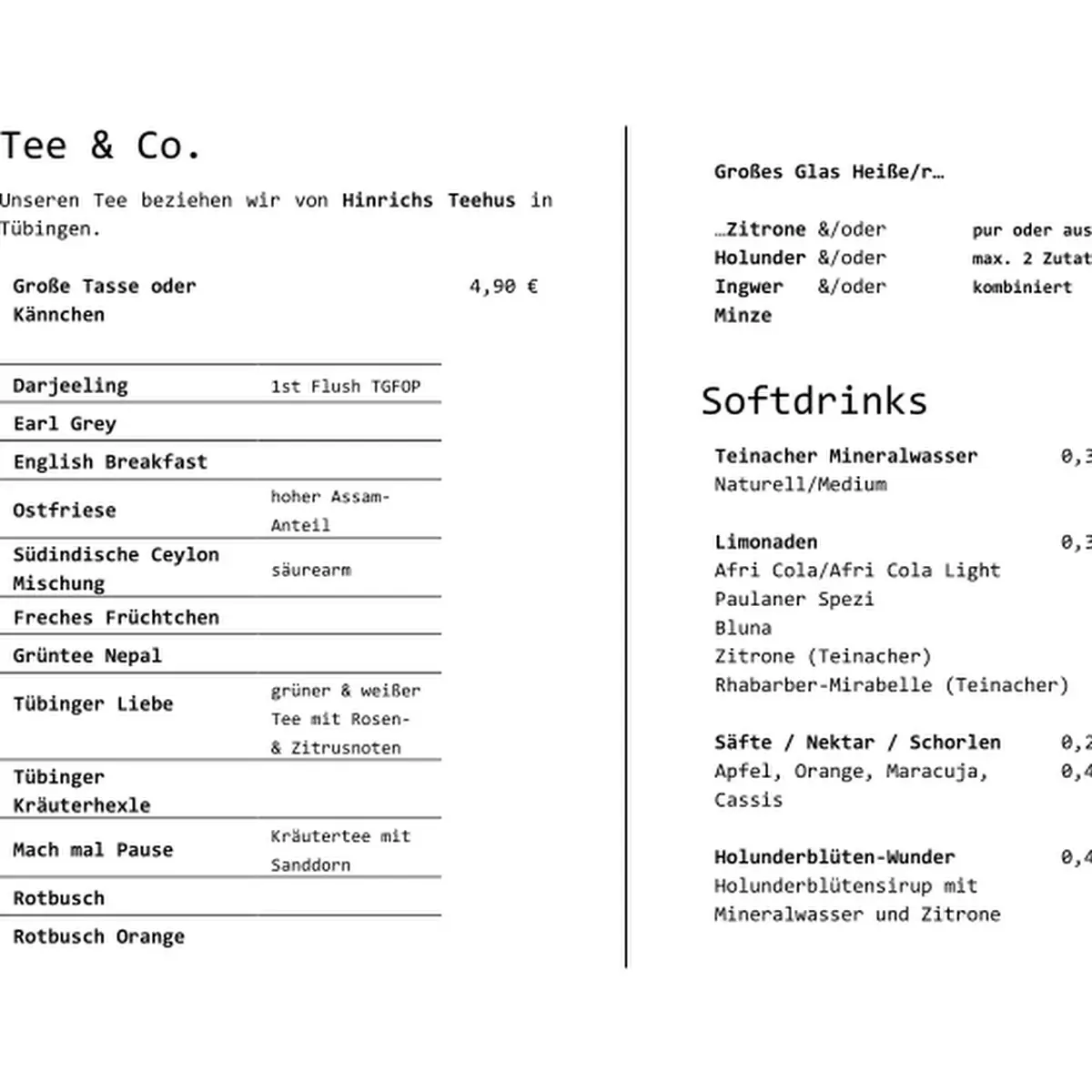 Speisekarte photo 3