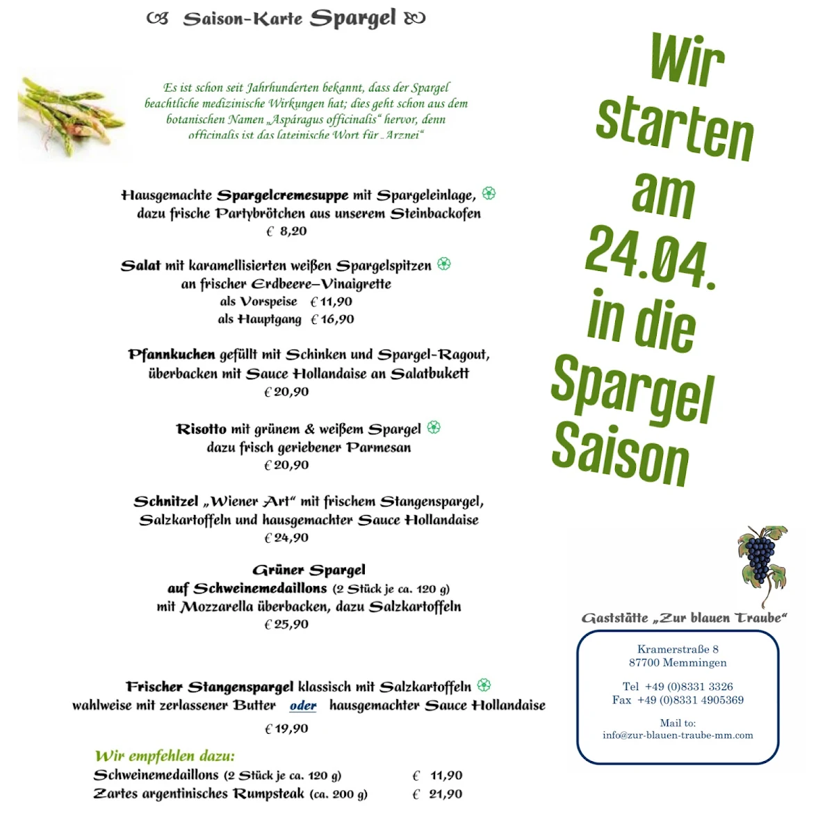Speisekarte photo 1