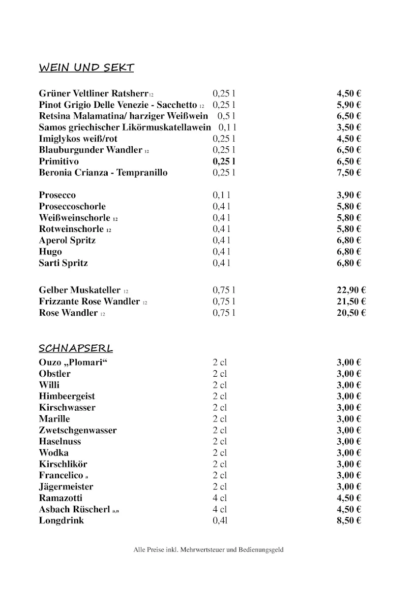 Speisekarte photo 3
