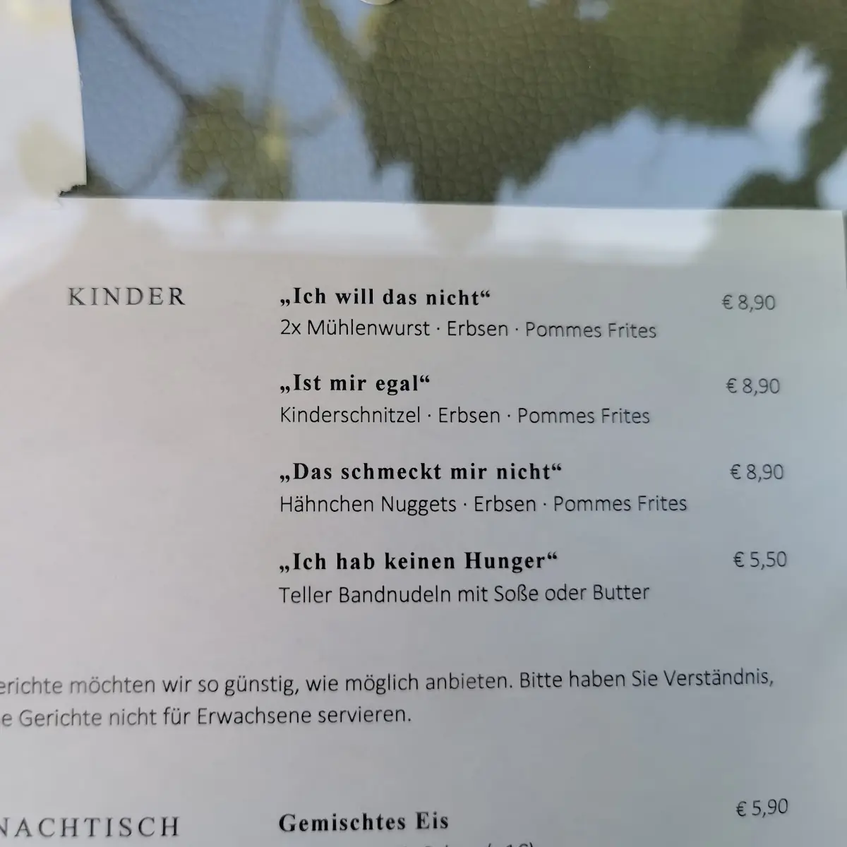 Speisekarte photo 3