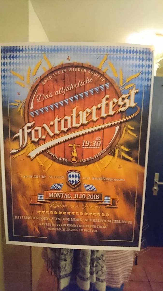 Speisekarte, Blue Fox - Gütersloh