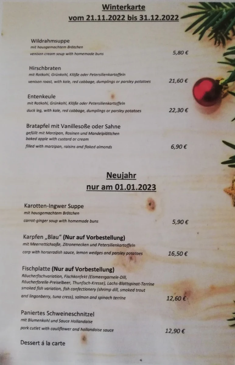 Speisekarte photo 2