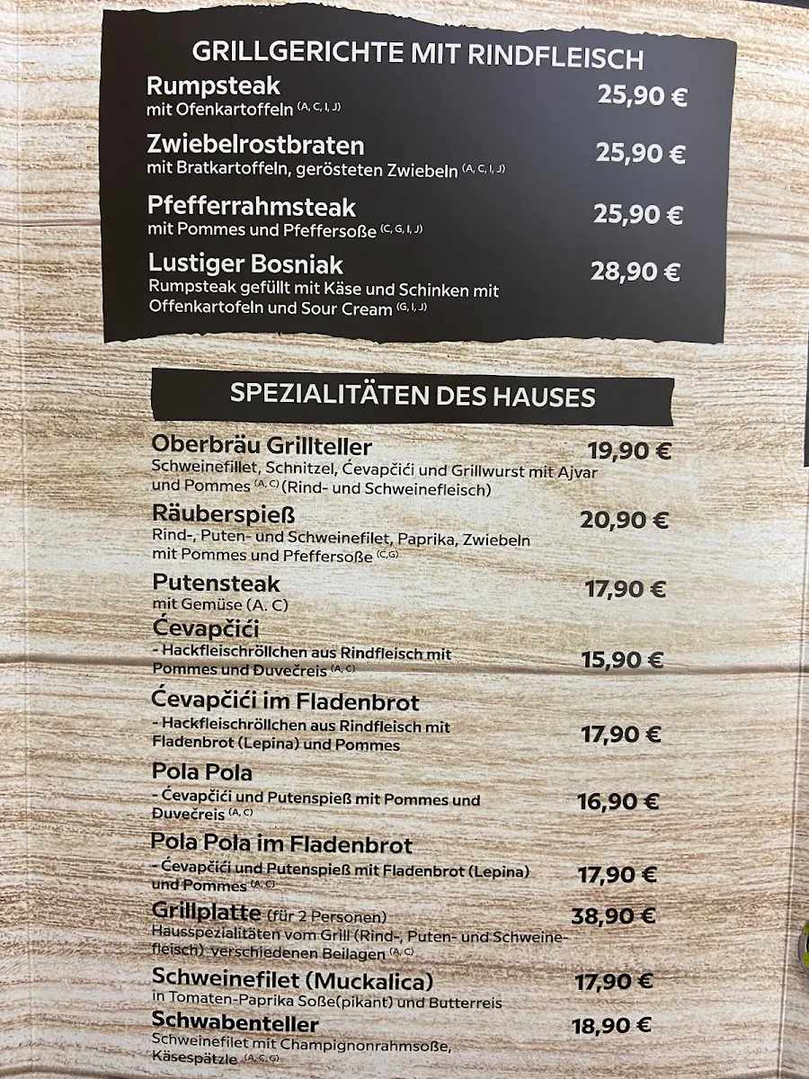 Speisekarte photo 1