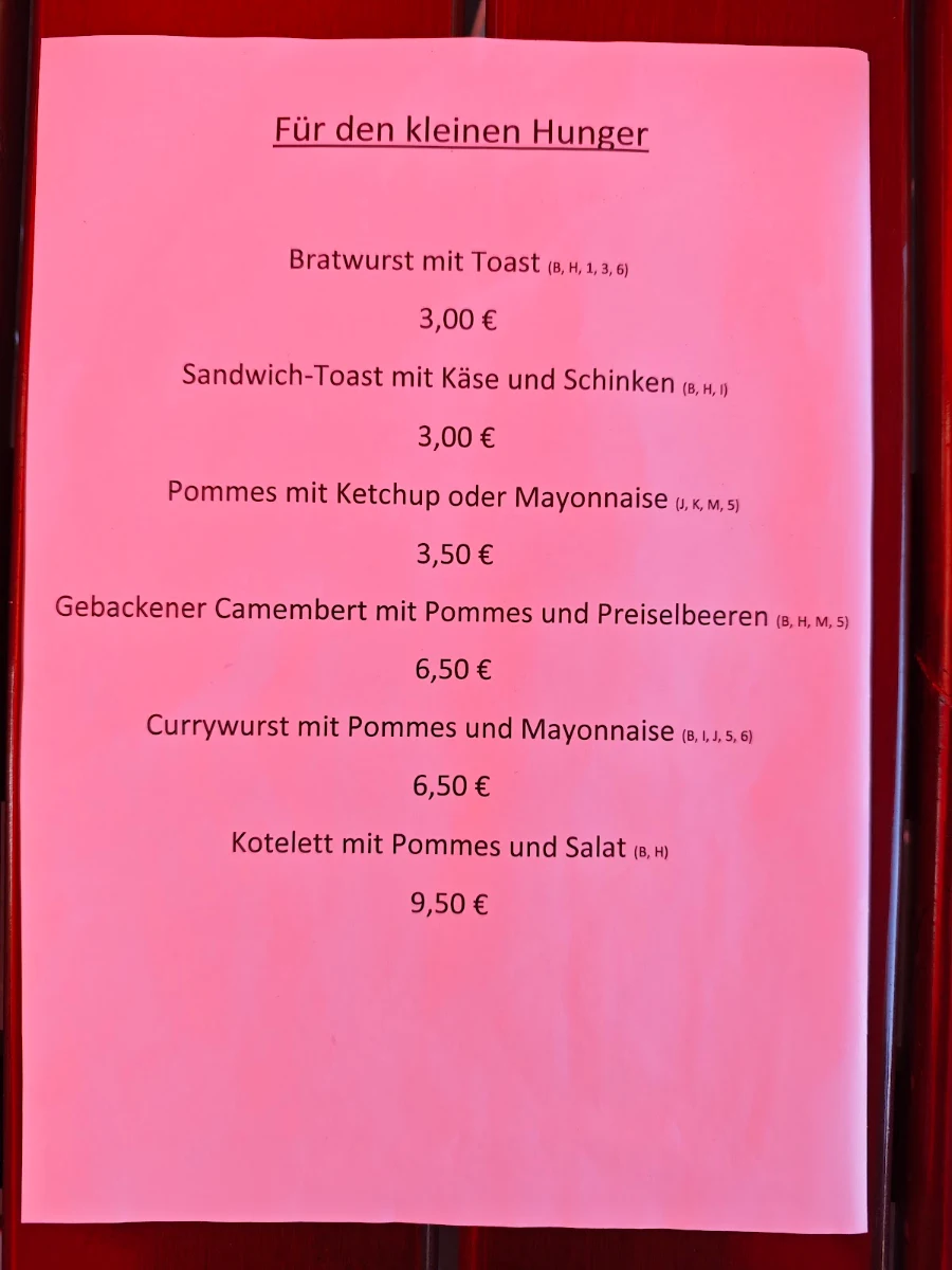 Speisekarte photo 2