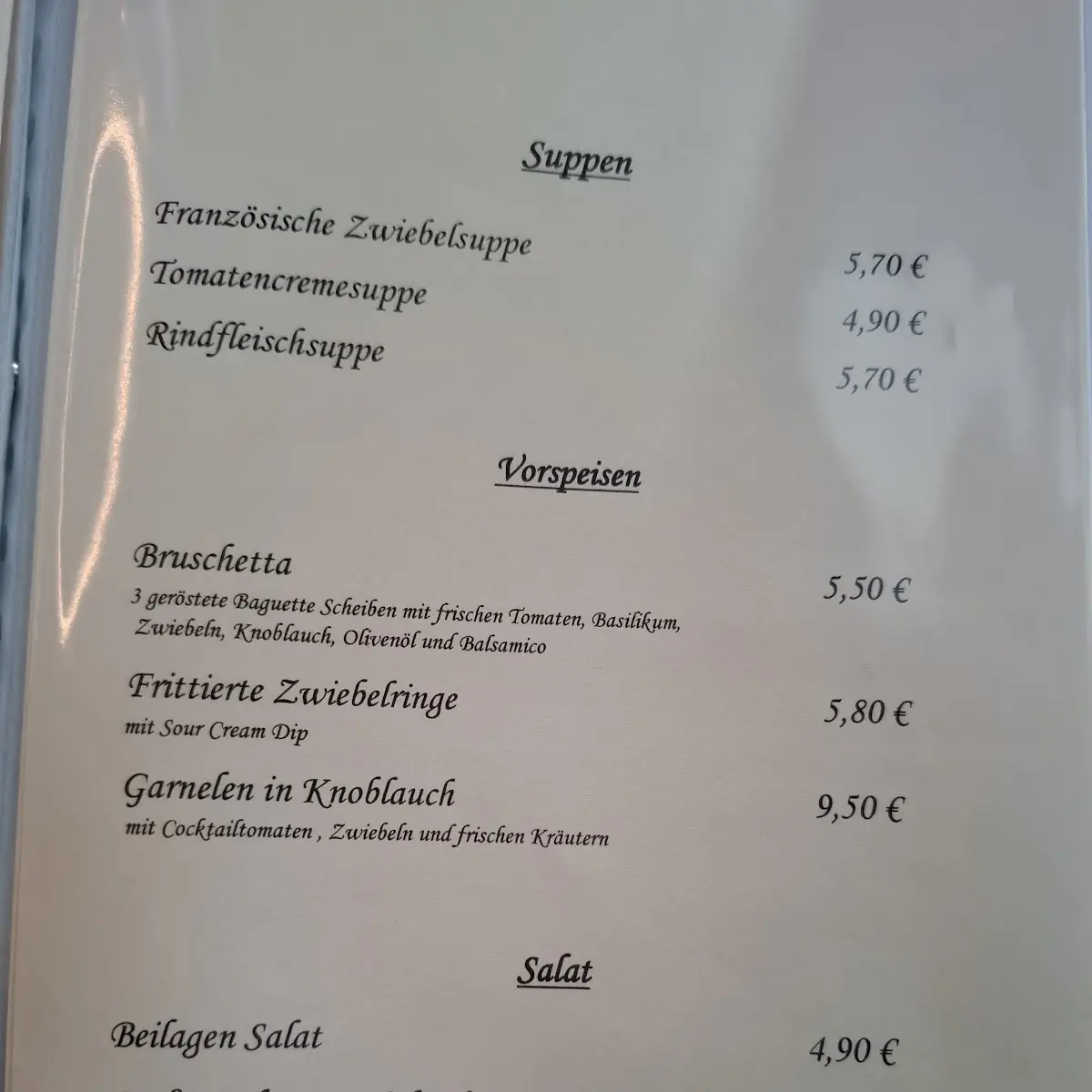 Speisekarte photo 2