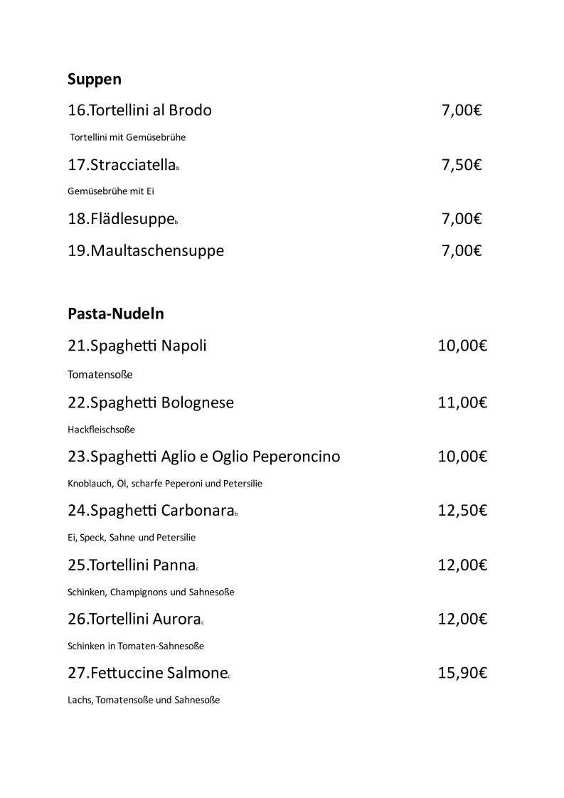 Speisekarte photo 3