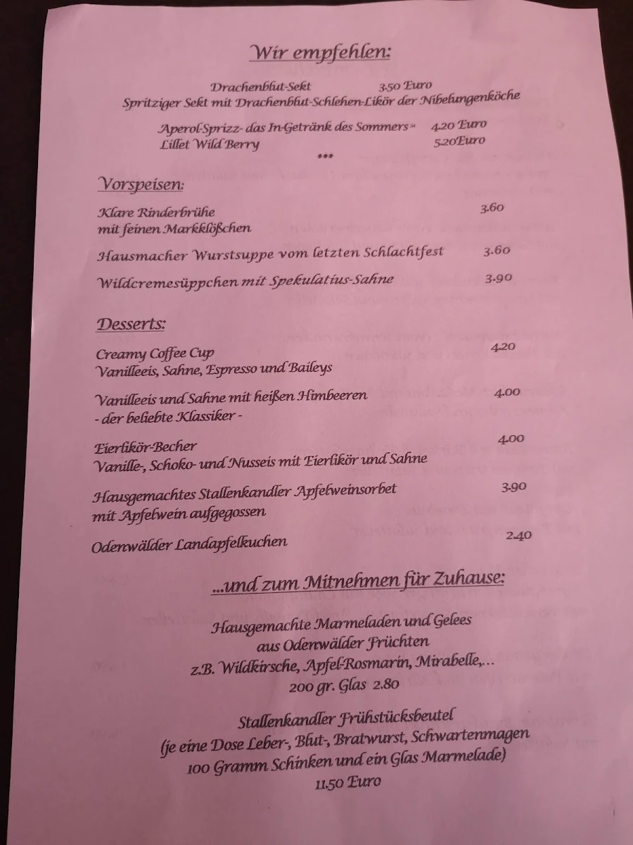 Speisekarte photo 1