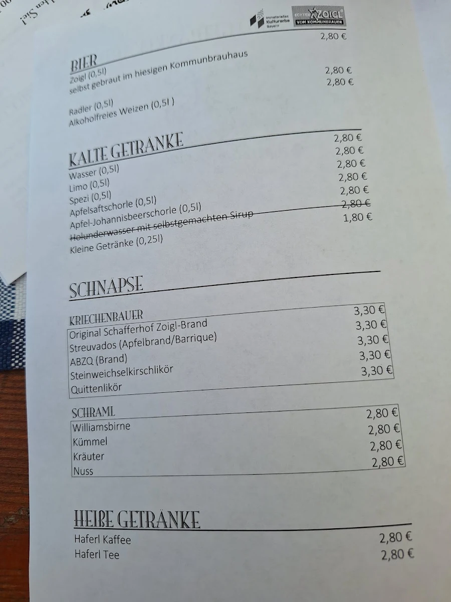 Speisekarte photo 2
