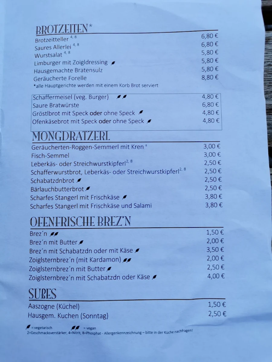 Speisekarte photo 4