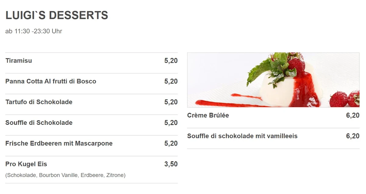 Speisekarte photo 6