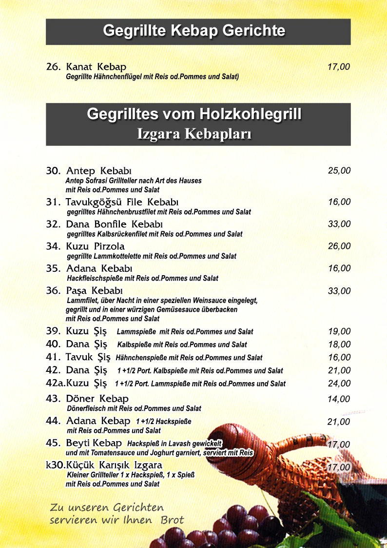 Speisekarte photo 1
