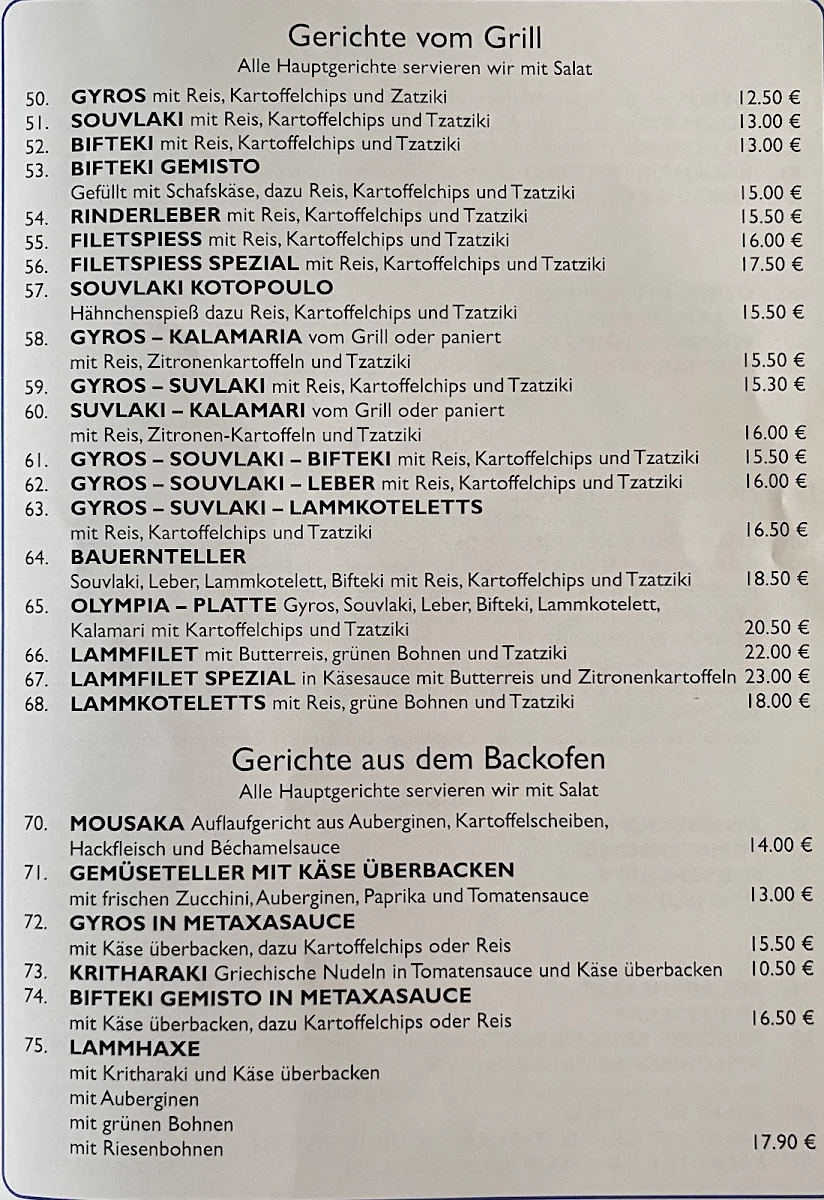 Speisekarte photo 1