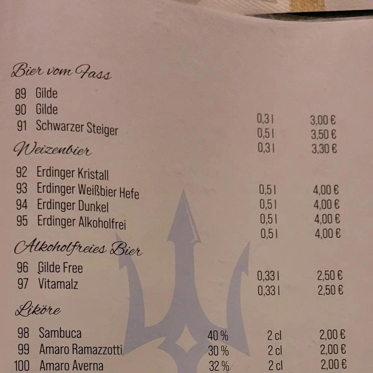 Speisekarte photo 2
