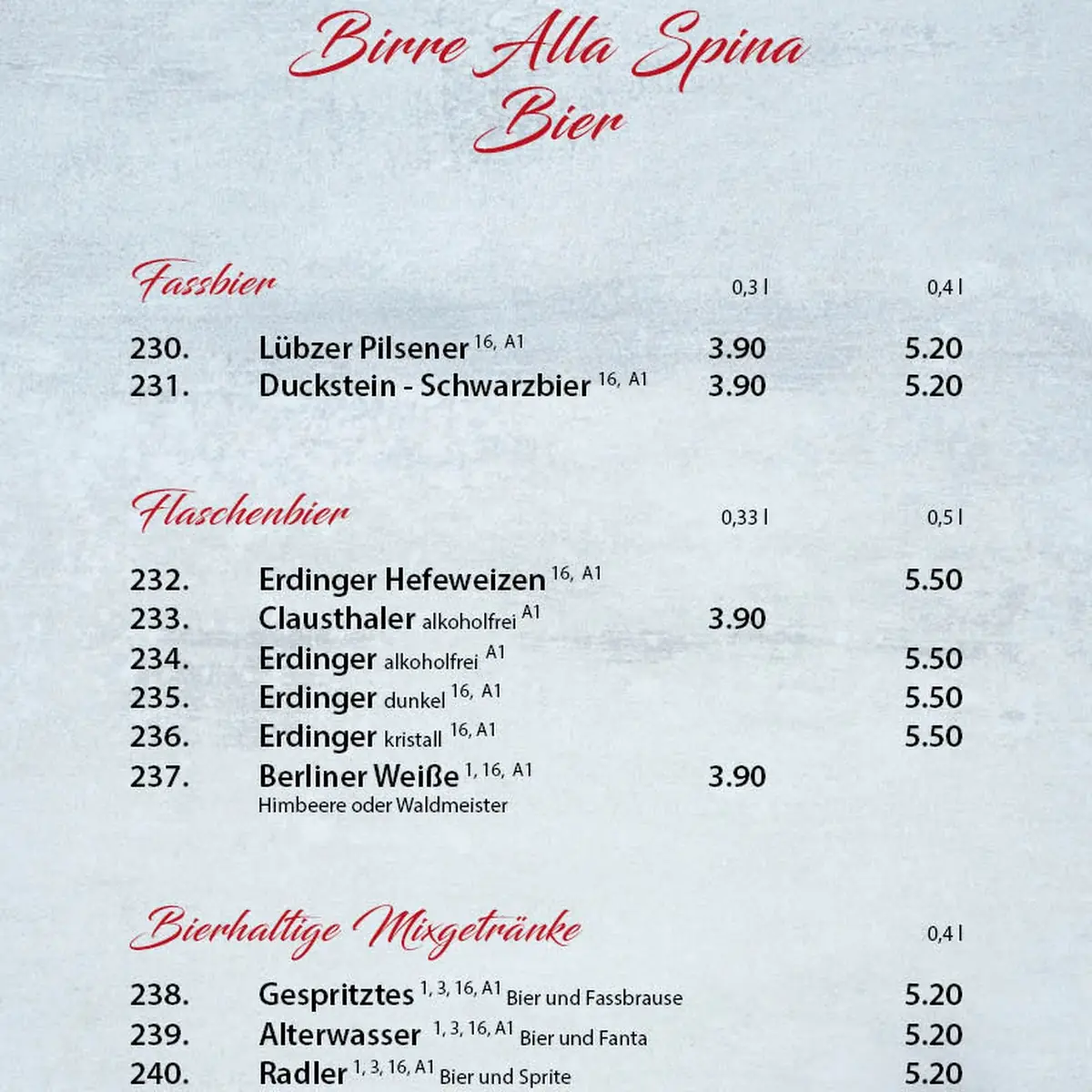 Speisekarte photo 6