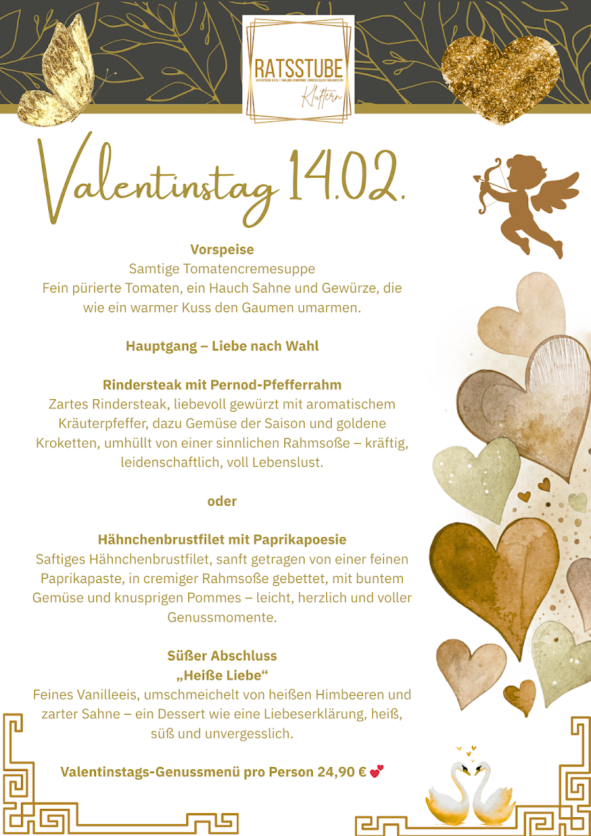 Speisekarte, Restaurant & Cateringservice Ratsstube Kluftern