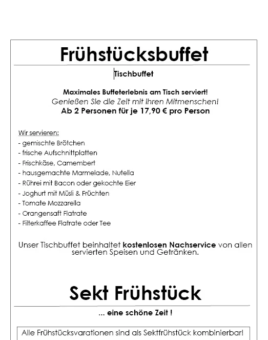 Speisekarte photo 4