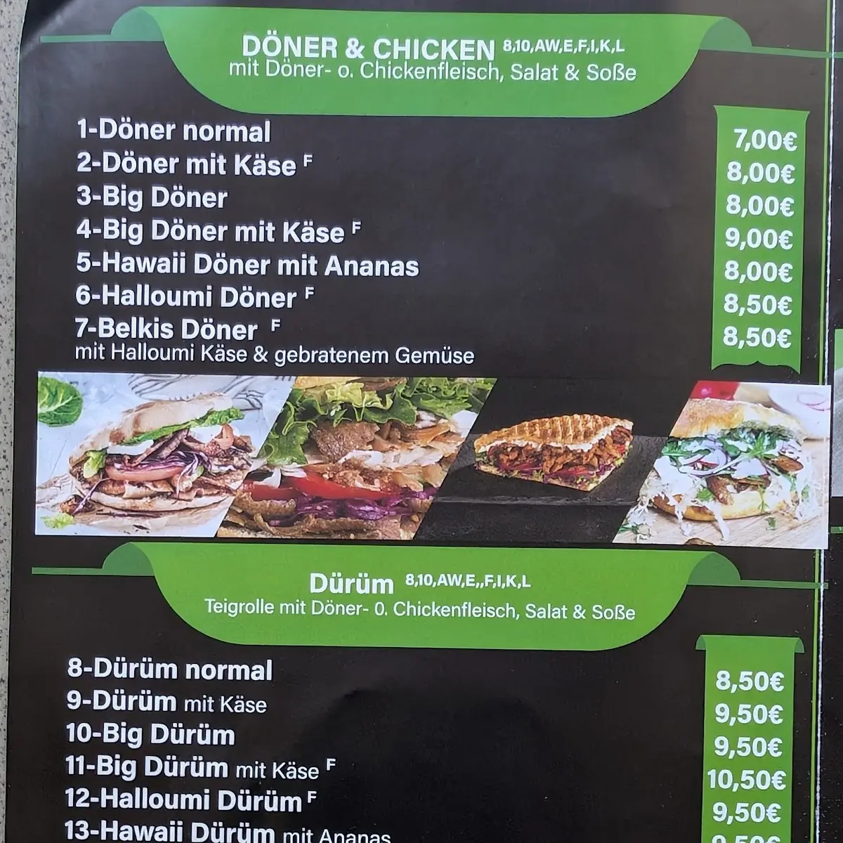 Speisekarte photo 2