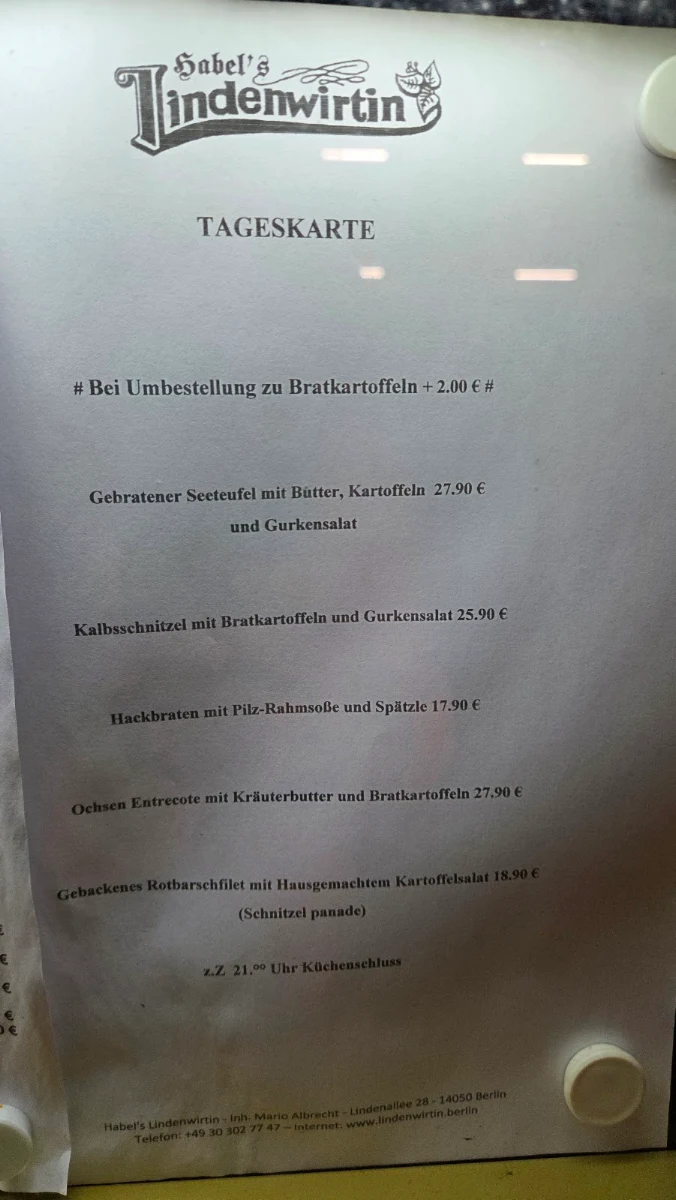 Speisekarte photo 1