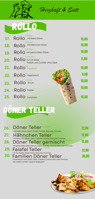 Speisekarte photo 2