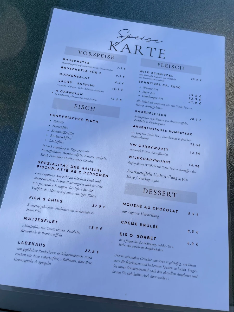 Speisekarte photo 2