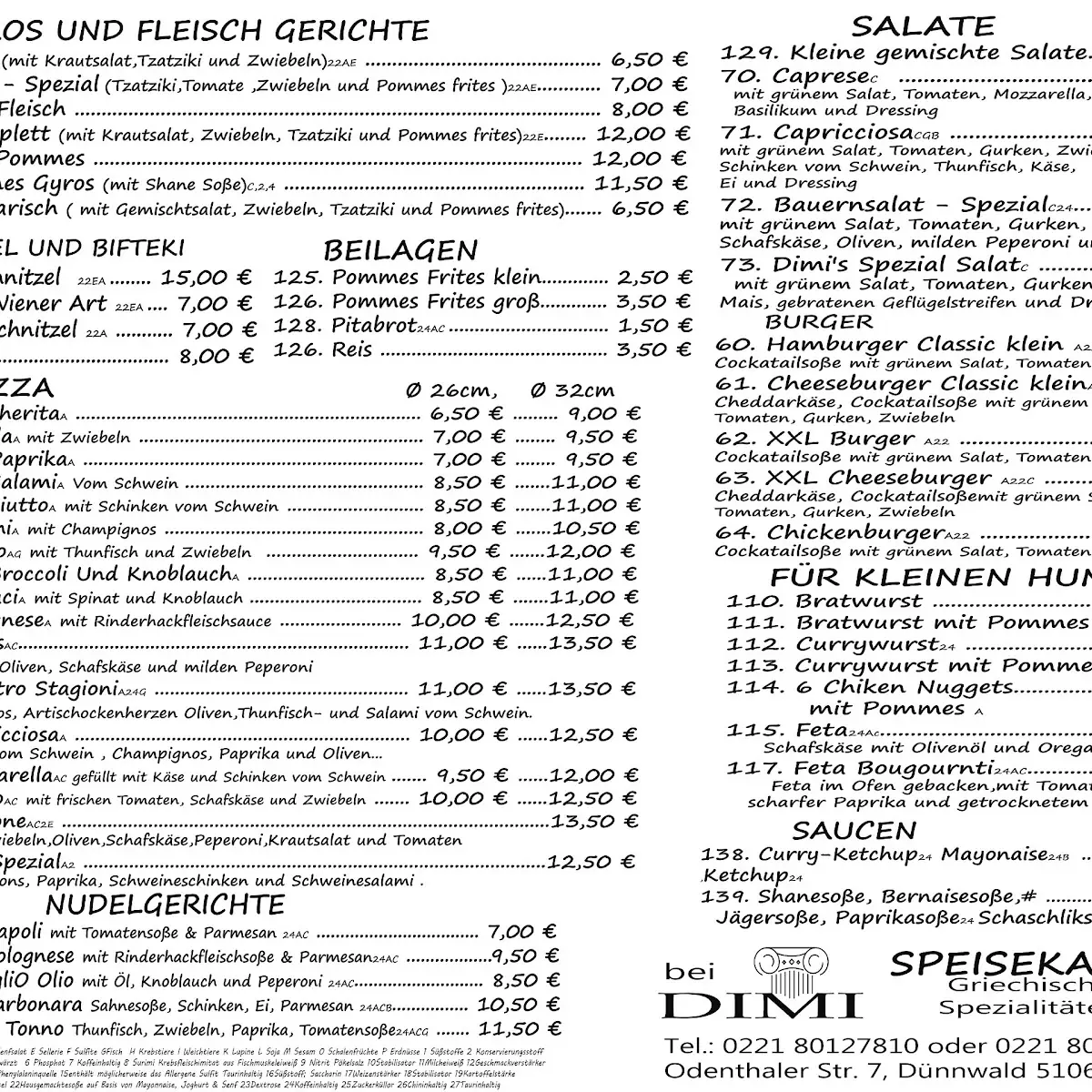 Speisekarte photo 1