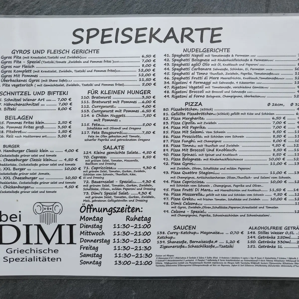 Speisekarte photo 4
