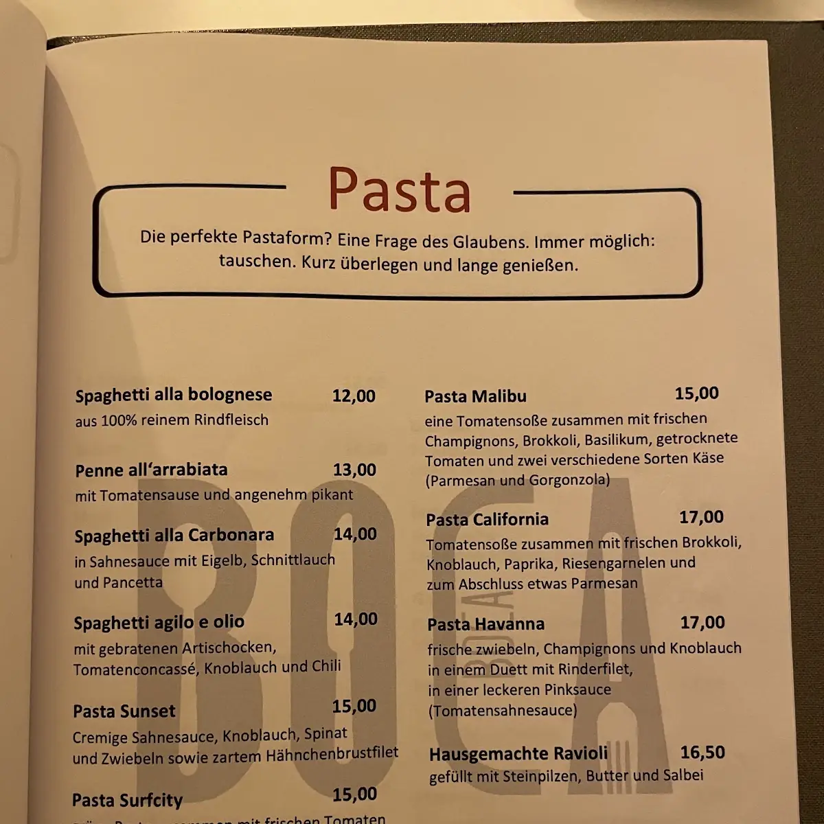Speisekarte photo 2