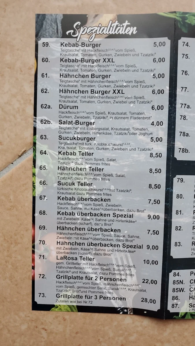 Speisekarte photo 3