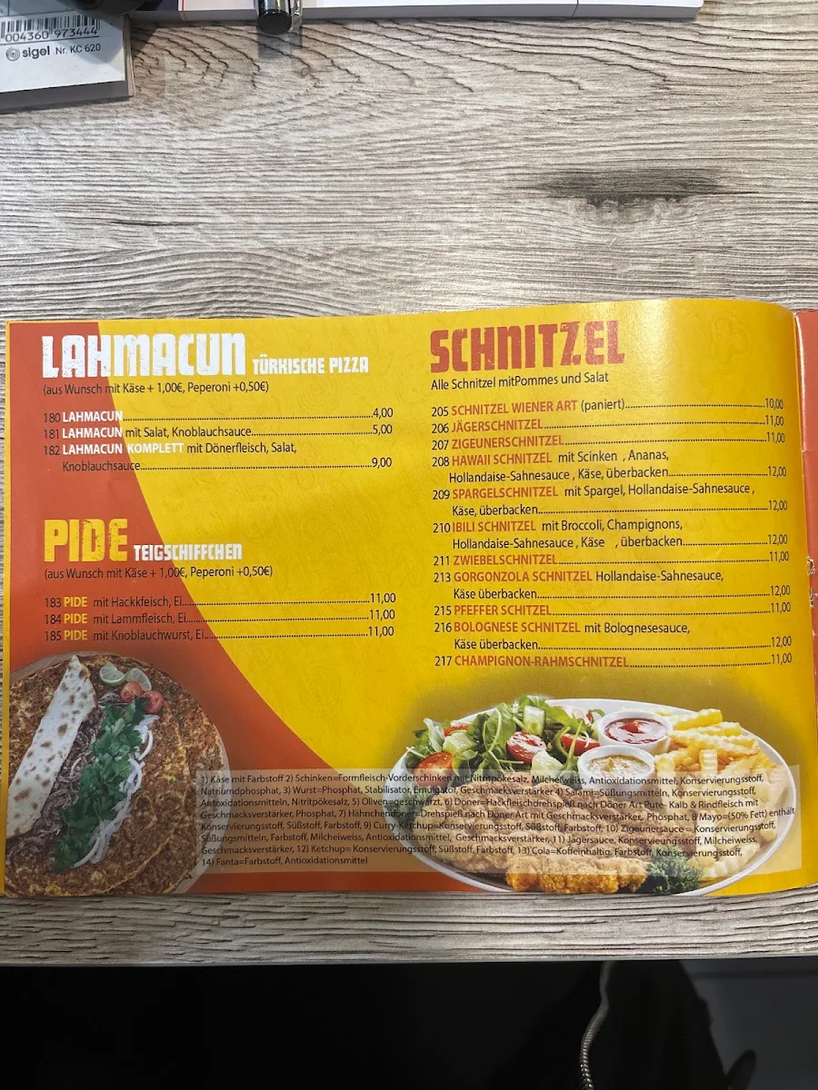 Speisekarte photo 2