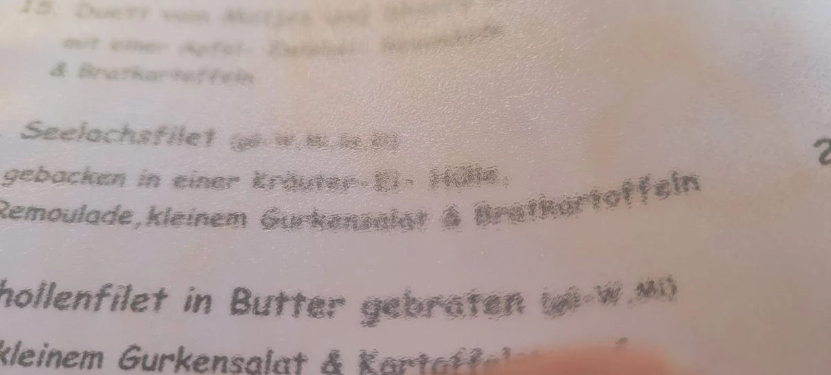 Speisekarte, Caprice