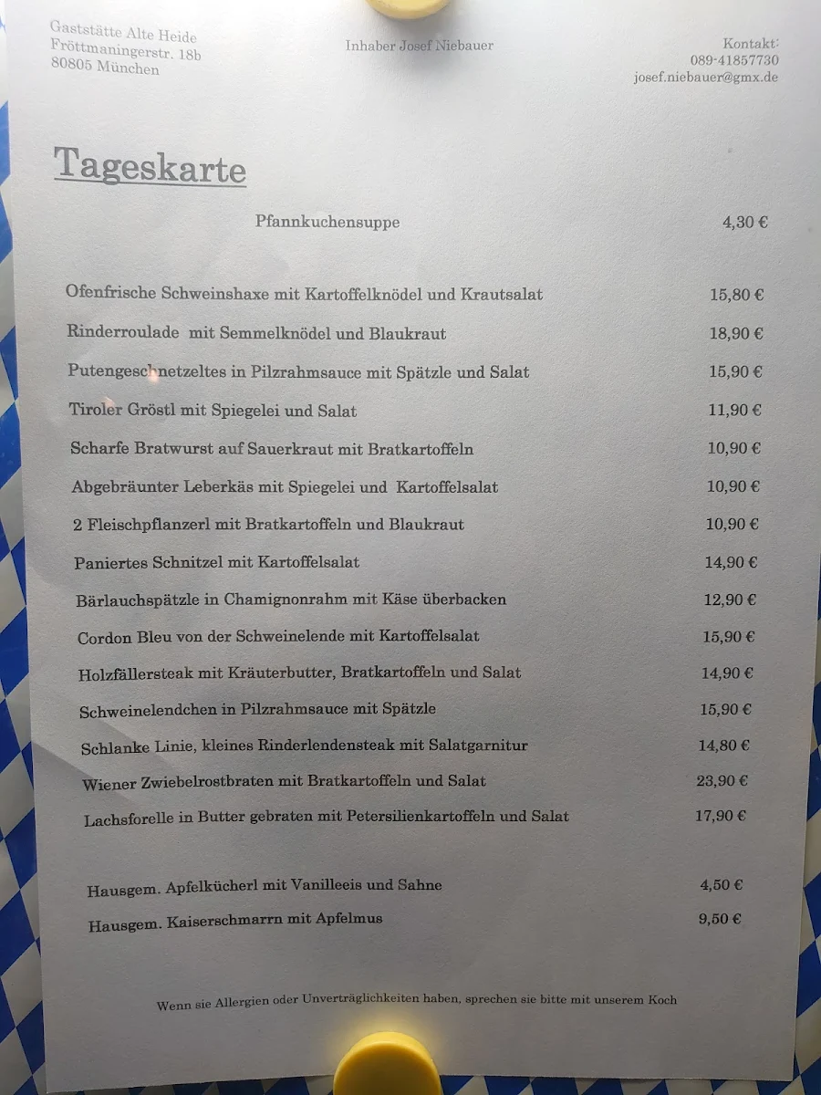 Speisekarte photo 4