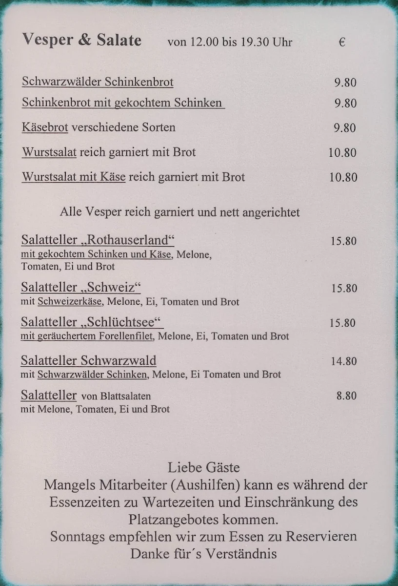 Speisekarte photo 2