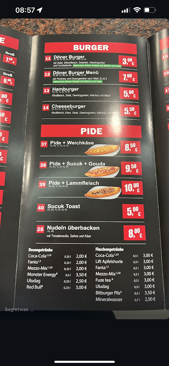 Speisekarte photo 3