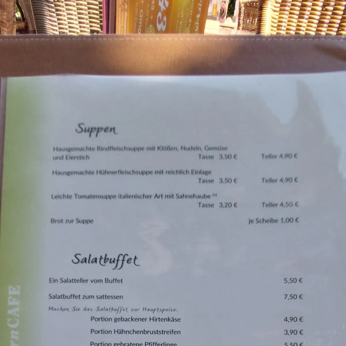 Speisekarte photo 1