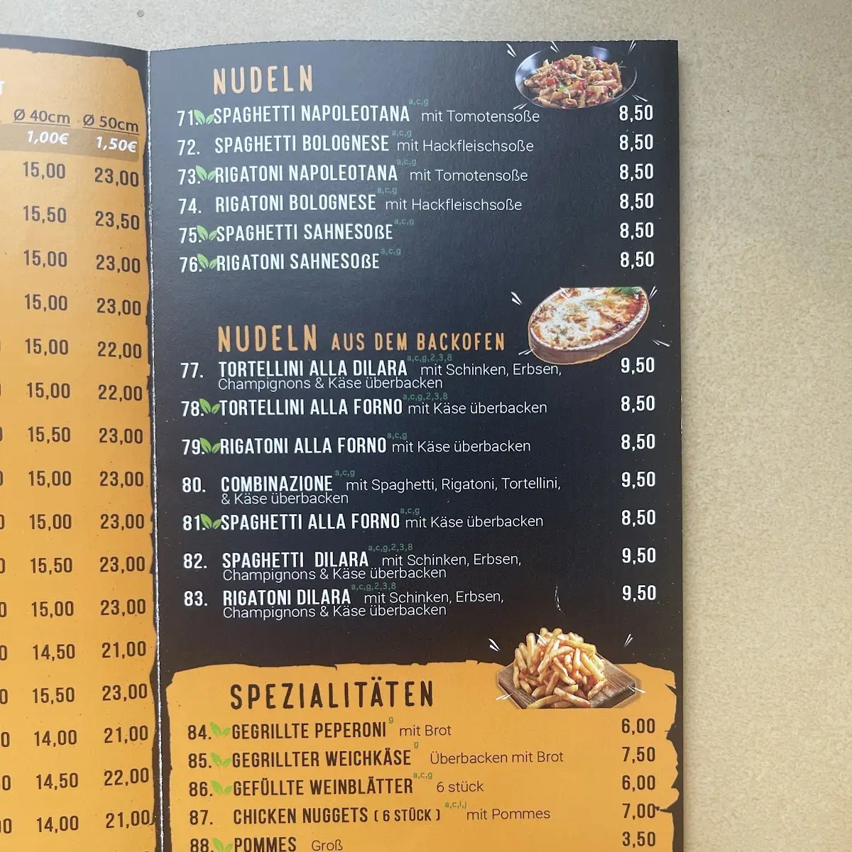 Speisekarte photo 1