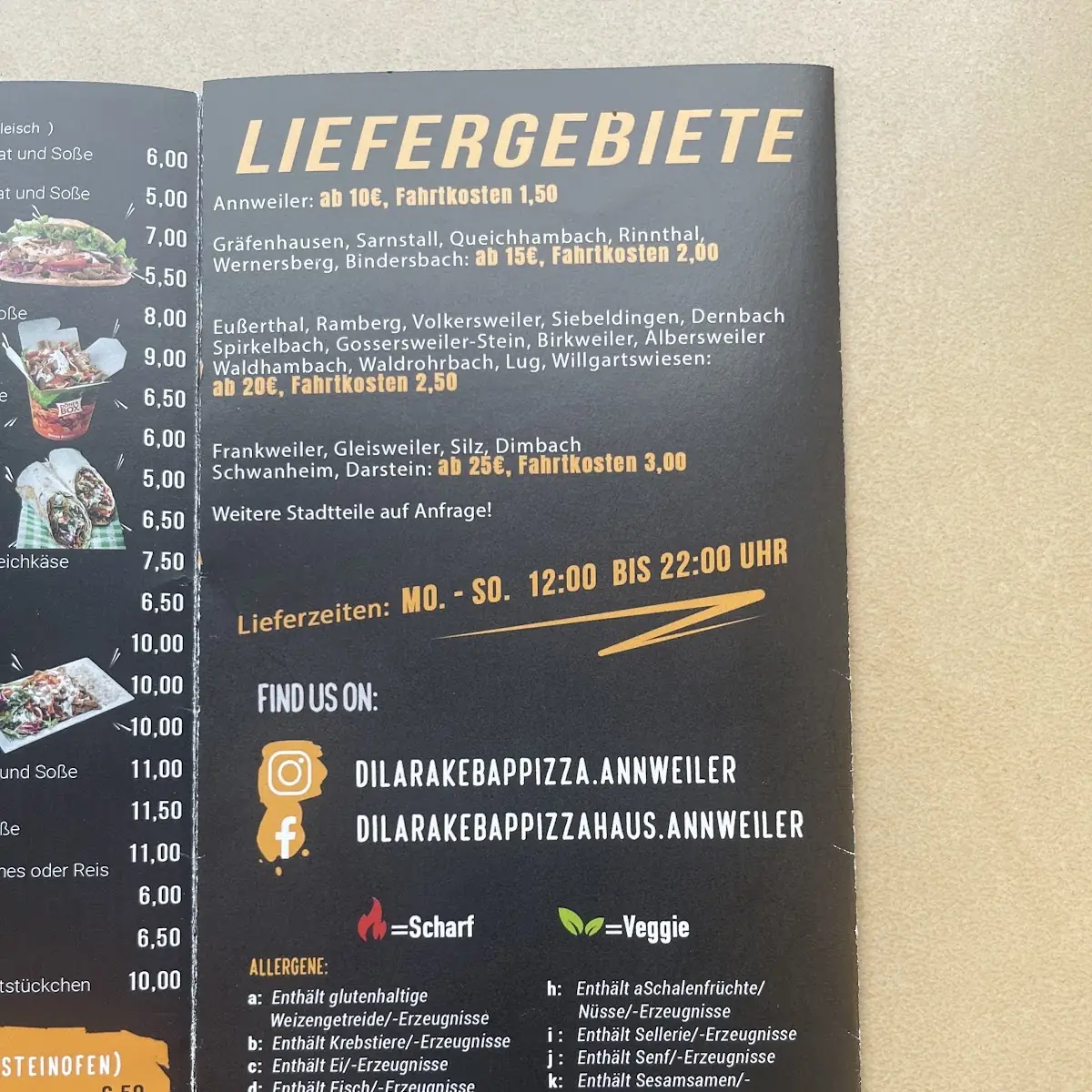 Speisekarte photo 3
