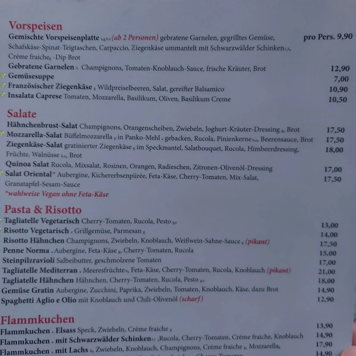 Speisekarte photo 8