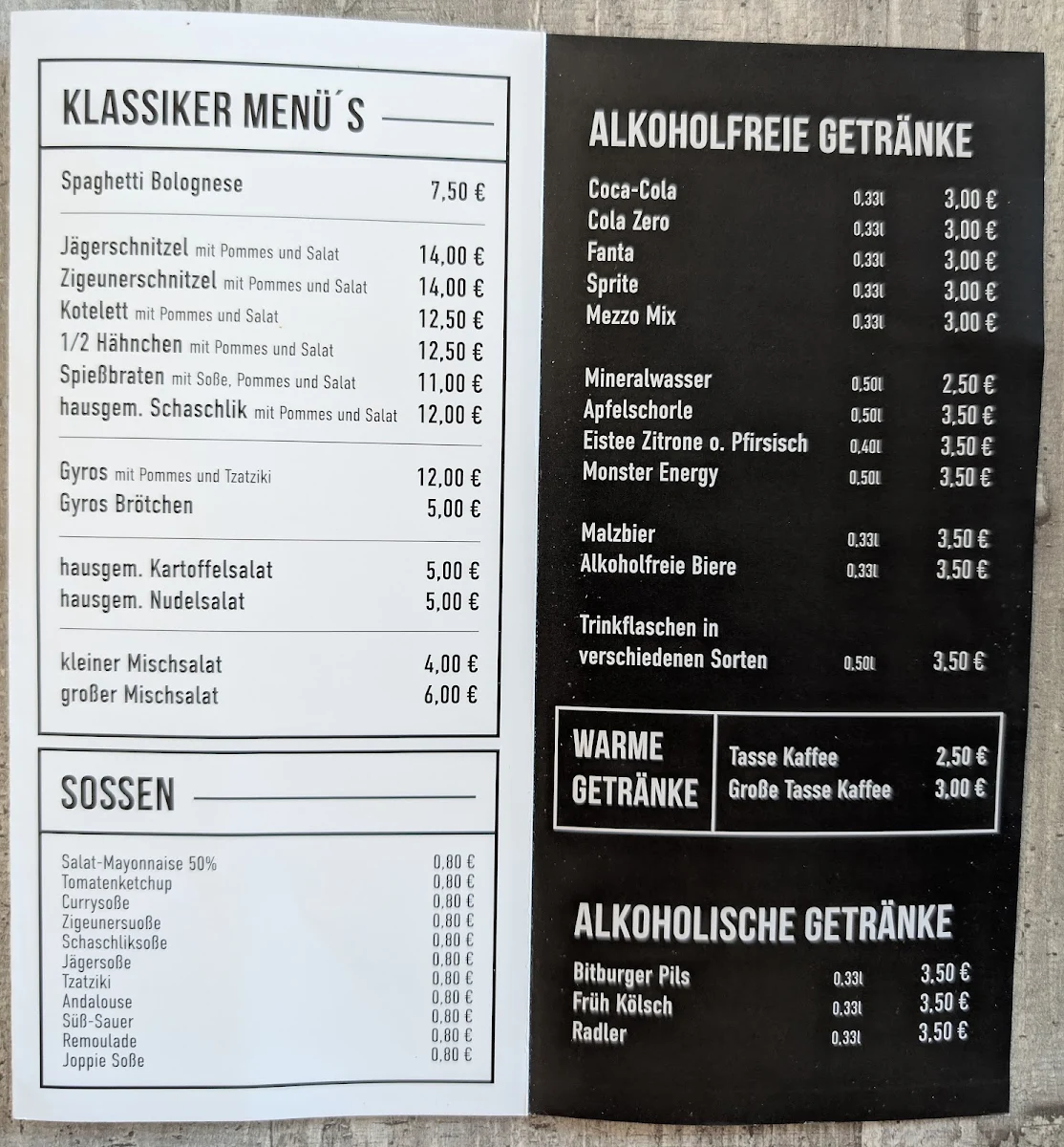 Speisekarte photo 1
