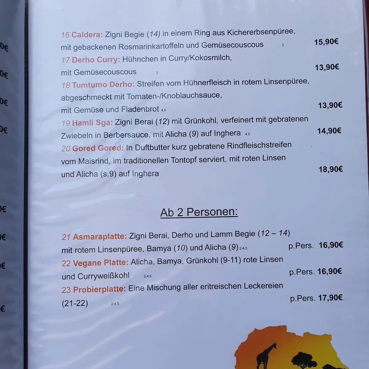 Speisekarte photo 3