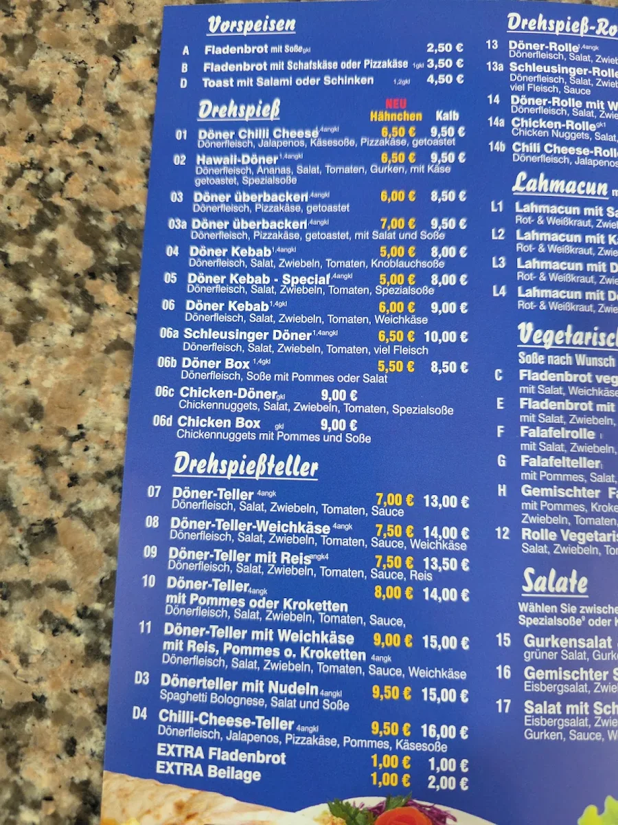 Speisekarte photo 1
