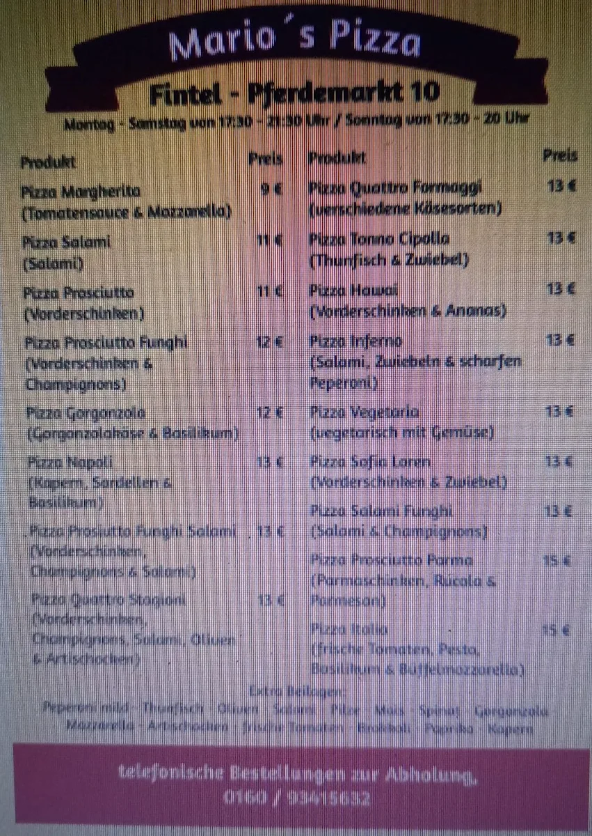 Speisekarte photo 2