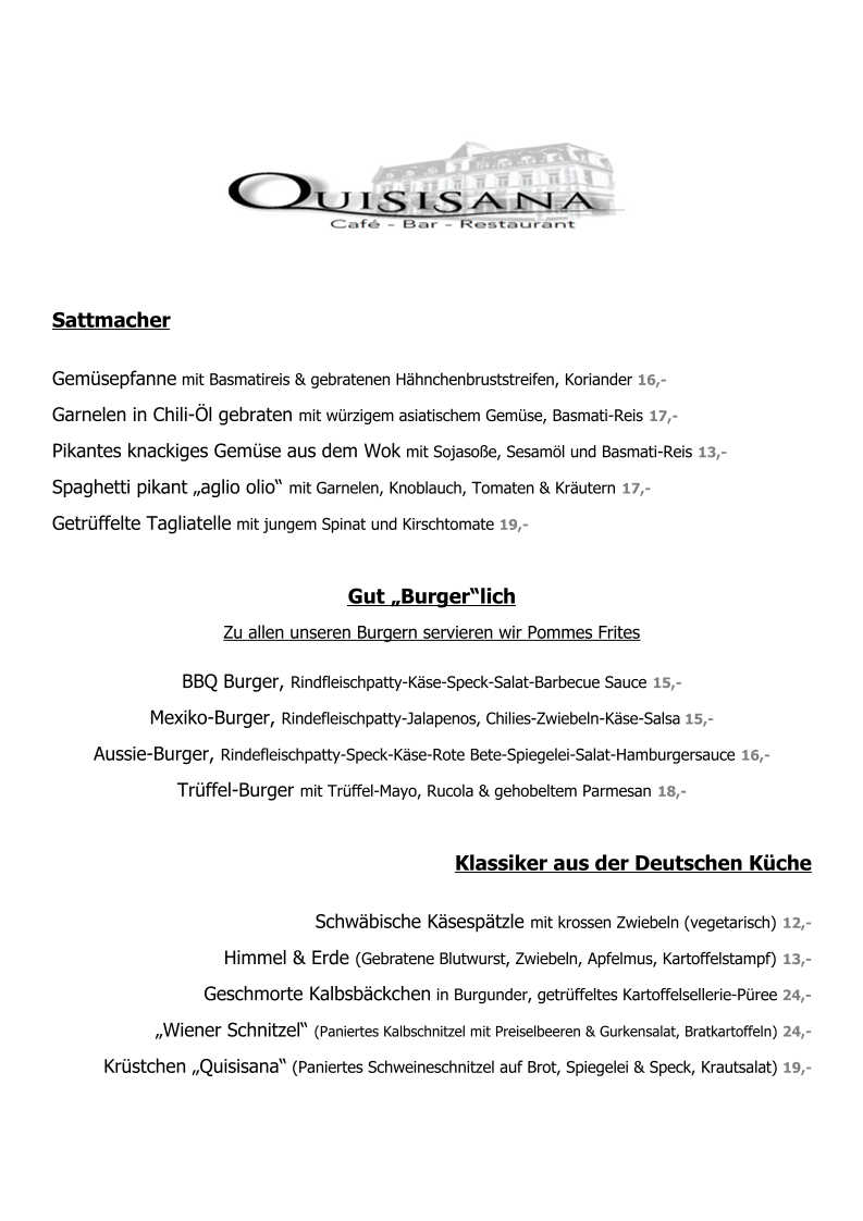 Speisekarte photo 1