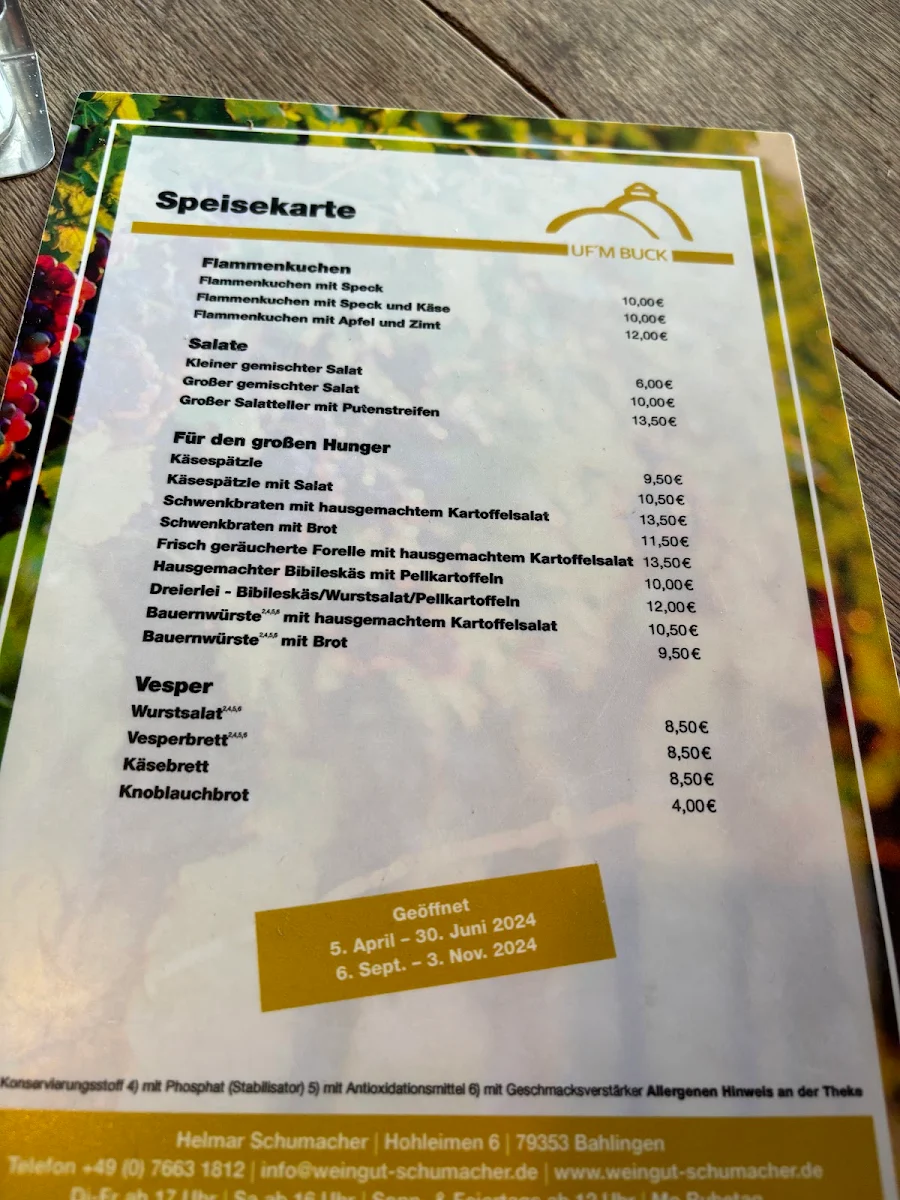 Speisekarte photo 3