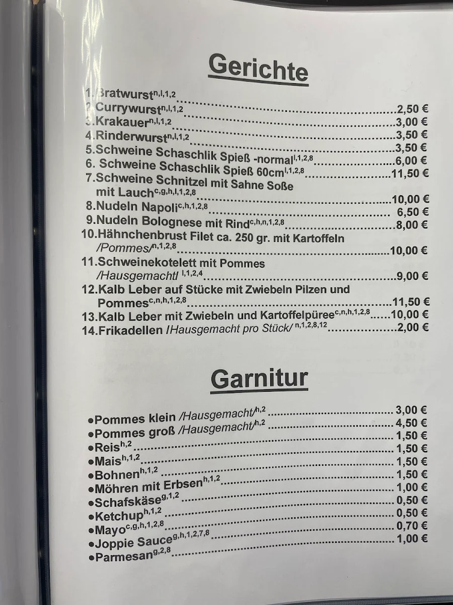 Speisekarte photo 1