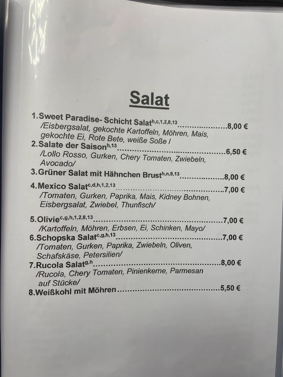 Speisekarte photo 2