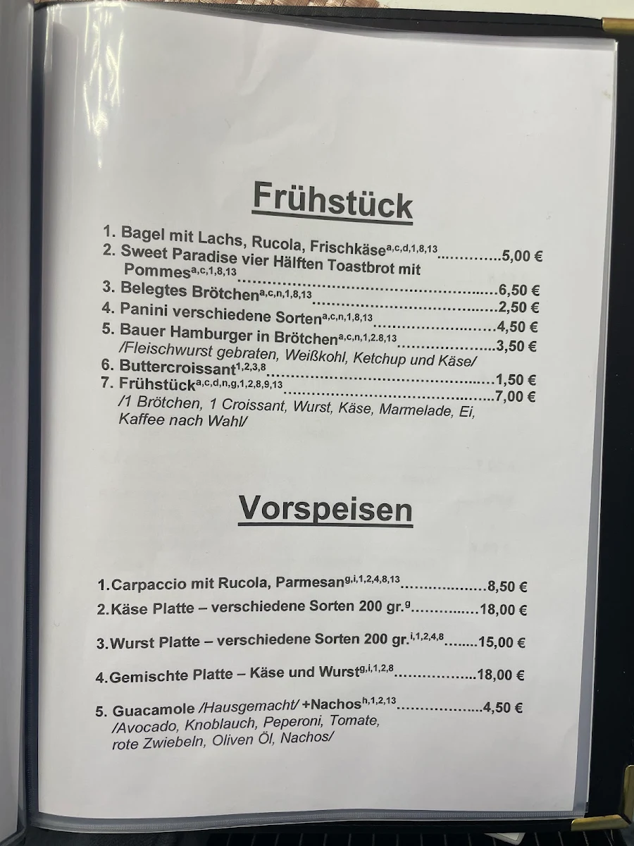 Speisekarte photo 3