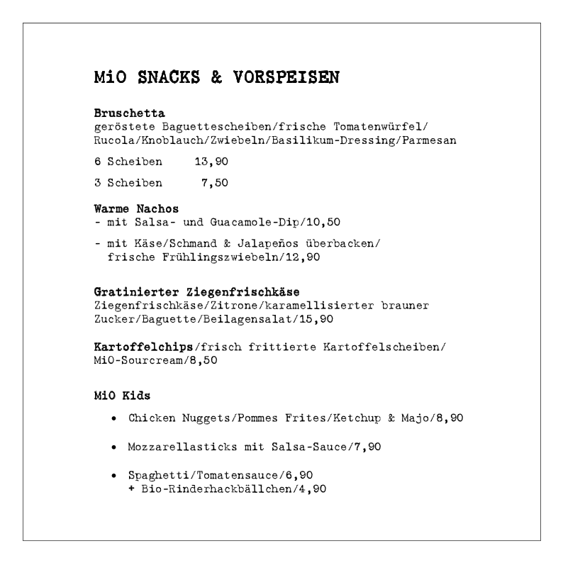 Speisekarte photo 7